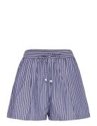 Esme Blue And White Stripe Shorts Bottoms Shorts Casual Shorts Blue ALOHAS