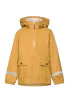 Rusken Jacket Pu Outerwear Rainwear Jackets Yellow Kavat