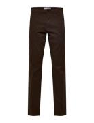 Slh175-Slim New Miles Flex Pant Noos Bottoms Trousers Chinos Brown Selected Homme