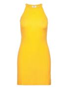 High Neck Tank Dress Designers Short Dress Yellow Filippa K