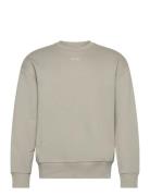 Nano Logo Sweatshirt Tops Sweatshirts & Hoodies Sweatshirts Beige Calvin Klein