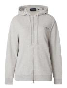 Chloe Zip Hood Tops Sweatshirts & Hoodies Hoodies Grey Lexington Clothing