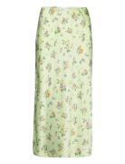 Vilouis Midi Skirt Knælang Nederdel Green Vila