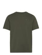 Loke Badge T-Shirt - Regenerative O Tops T-Kortærmet Skjorte Khaki Green Knowledge Cotton Apparel