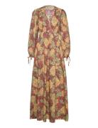 Flowerprinted Cotton Maxi Dress Maxikjole Festkjole Multi/patterned Stella Nova