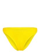 Crinkle High Leg R Swimwear Bikinis Bikini Bottoms Bikini Briefs Yellow Hunkemöller