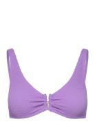 Swim Bra Adelle Crepe Swimwear Bikinis Bikini Tops Wired Bikinitops Purple Lindex