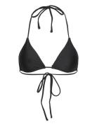Highshine Triangle Bikini Top Swimwear Bikinis Bikini Tops Triangle Bikinitops Black Gina Tricot