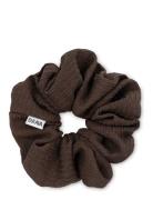 Ea Zig-Zag Scrunchie Accessories Hair Accessories Scrunchies Brown SUI AVA