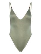 Idyllique Piece Swimsuit Badedragt Badetøj Khaki Green Etam