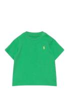 Cotton Jersey Crewneck Tee Tops T-Kortærmet Skjorte Green Ralph Lauren Baby