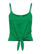 Onlmay S/L Short Knot Top Box Jrs Tops T-shirts & Tops Sleeveless Green ONLY