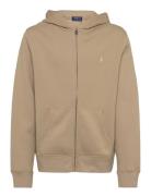 Fleece Full-Zip Hoodie Tops Sweatshirts & Hoodies Hoodies Beige Ralph Lauren Kids