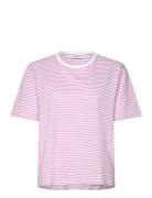 Mschhadrea Tee Stp Tops T-shirts & Tops Short-sleeved Pink MSCH Copenhagen