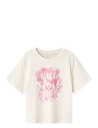 Nkfkastanja Ss Loose Short Top Box Tops T-Kortærmet Skjorte White Name It