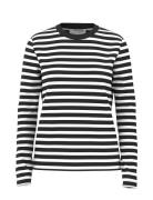 Slfessential Ls Striped O-Neck Tee Noos Tops T-shirts & Tops Long-sleeved Black Selected Femme