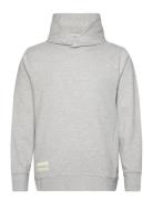 Akmelvin Hoodie Noos - Gots Tops Sweatshirts & Hoodies Hoodies Grey Anerkjendt