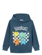 Nkmjister Pokemon Sweat Wh Bru Noos Sky Tops Sweatshirts & Hoodies Hoodies Blue Name It