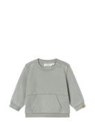 Nbmnalf Folo Ls Loose Sweat Lil Tops Sweatshirts & Hoodies Sweatshirts Green Lil'Atelier