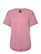 Rolled Up Sl Bf R T Wmn Tops T-shirts & Tops Short-sleeved Pink G-Star RAW