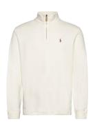 Estate Rib-Lsl-Knt Tops Knitwear Half Zip Jumpers White Polo Ralph Lauren