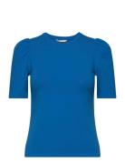 Onllive Love 2/4 Pufftop Jrs Noos Tops T-shirts & Tops Short-sleeved Blue ONLY