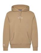 30/1 Double Knt Cvc-Lsl-Sws Tops Sweatshirts & Hoodies Hoodies Khaki Green Polo Ralph Lauren