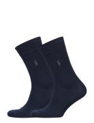 Cotton-Blend Dress Sock 2-Pack Underwear Socks Regular Socks Black Polo Ralph Lauren Underwear