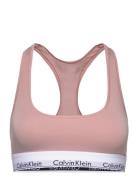 Unlined Bralette Lingerie Bras & Tops Soft Bras Tank Top Bras Pink Calvin Klein