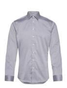 Seven Seas Fine Twill | Slim Tops Shirts Business Grey Seven Seas Copenhagen