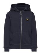 Classic Zip Hoodie Tops Sweatshirts & Hoodies Hoodies Blue Lyle & Scott Junior