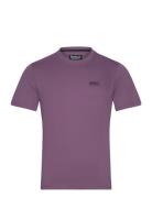 B.intl International Small Logo Tee Designers T-Kortærmet Skjorte Purple Barbour