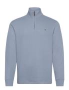 Estate-Rib Quarter-Zip Pullover Tops Knitwear Half Zip Jumpers Blue Polo Ralph Lauren