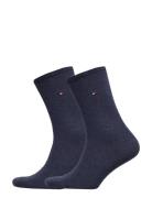 Th Women Sock Casual 2P Underwear Socks Regular Socks Blue Tommy Hilfiger