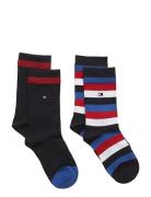 Th Kids Basic Stripe Sock 2P Sokker Strømper Multi/patterned Tommy Hilfiger