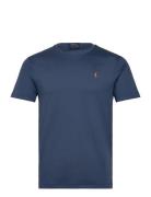 Custom Slim Fit Soft Cotton T-Shirt Designers T-Kortærmet Skjorte Blue Polo Ralph Lauren