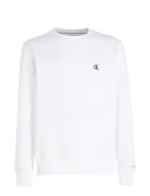 Ck Essential Reg Cn Tops Sweatshirts & Hoodies Sweatshirts White Calvin Klein Jeans