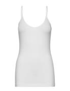 Vmmaxi My Soft V Singlet Jrs Noos Tops T-shirts & Tops Sleeveless White Vero Moda