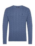 5/1 Roving Cotton-Lsl-Plo Designers Knitwear Round Necks Blue Polo Ralph Lauren