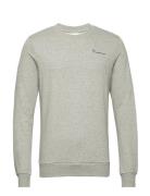 Knowledgecotton Sweat - Gots/Vegan Tops Sweatshirts & Hoodies Sweatshirts Grey Knowledge Cotton Apparel