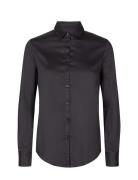 Mmmartina Shirt Tops Shirts Long-sleeved Black MOS MOSH