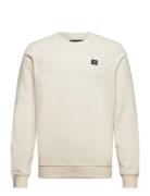 Basic Organic Crew Tops Sweatshirts & Hoodies Sweatshirts White Clean Cut Copenhagen