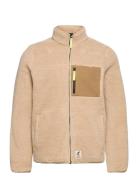 Hugh Fleece Jacket Tops Sweatshirts & Hoodies Fleeces & Midlayers Beige Fat Moose