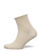 Pcsebby Glitter Long Socks Noos Bc Lingerie Socks Regular Socks Beige Pieces