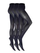 Decoy Recycled Tight 40Den 3Pk Lingerie Pantyhose & Leggings Blue Decoy