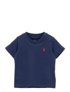 Cotton Jersey Crewneck Tee Tops T-Kortærmet Skjorte Blue Ralph Lauren Baby