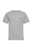 Cotton Jersey Crewneck Tee Tops T-Kortærmet Skjorte Grey Ralph Lauren Kids