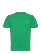 Cotton Jersey Crewneck Tee Tops T-Kortærmet Skjorte Green Ralph Lauren Kids