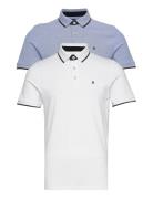 Jjepaulos Polo Ss 2Pk Mp Noos Tops Polos Short-sleeved Blue Jack & J S