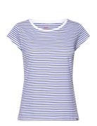 Organic Favorite Stripe Teasy Tops T-shirts & Tops Short-sleeved Blue Mads Nørgaard